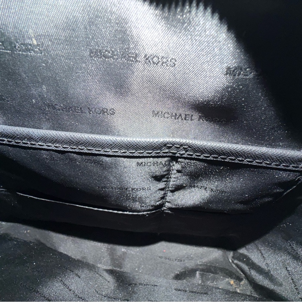 Michael Kors Black Tote with Gold Charm - Picture 6 of 12
